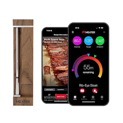 MEATER Pro: Smart Bluetooth Wireless Meat Thermometer Digital | 1000°F Heat Resistance | Long Range | Certified Accuracy | BBQ, Oven, Grill, Smoker, Air Fryer, Deep Fryer
