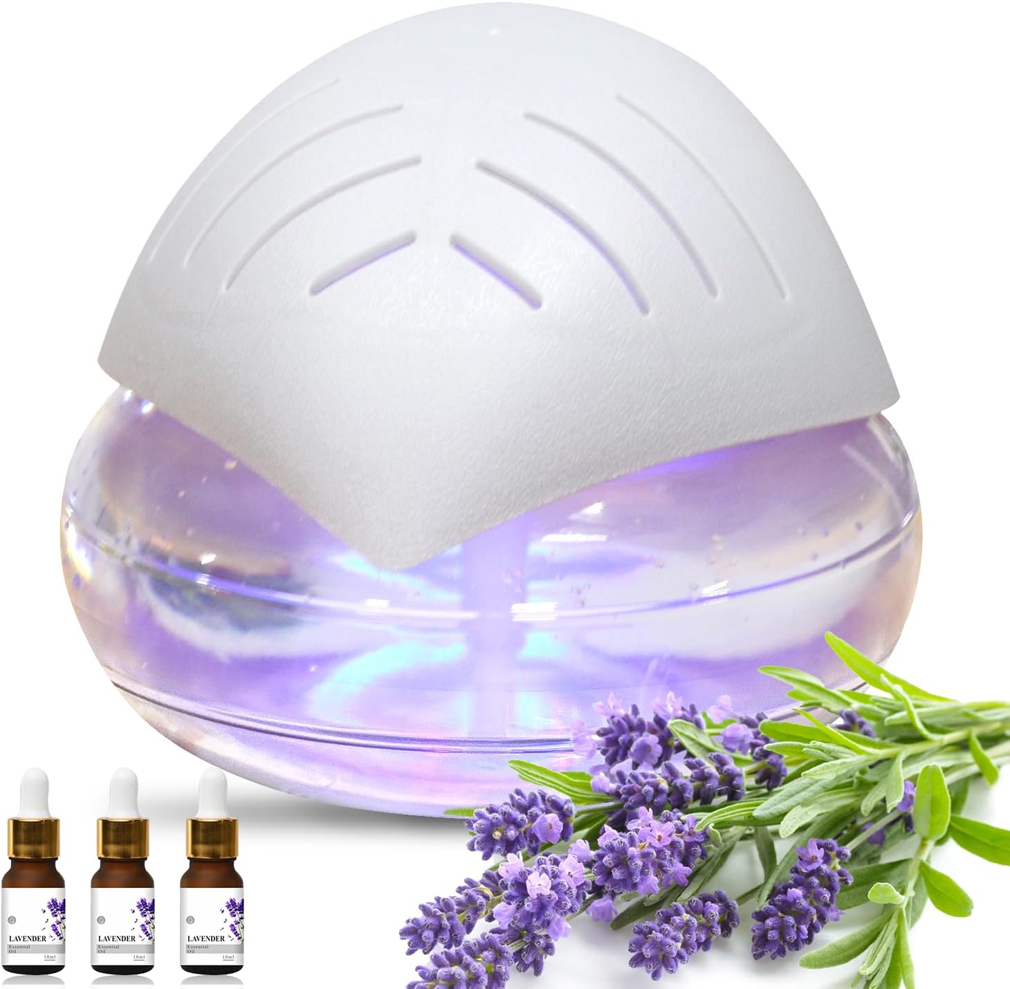 Water Air Purifiers for Home, Air Washer Aroma Diffuser, Air Filter Washer Humidifier, Essential Oils Aroma Fresher With LED Night light for Office, Bedroom,Small Air Cleaner For Smoke and Pets