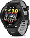 Garmin Forerunner 265 Running Smartwatch, Colorful AMOLED Display, Training Metrics and Recovery Insights, Black and Powder Gray (Renewed)
