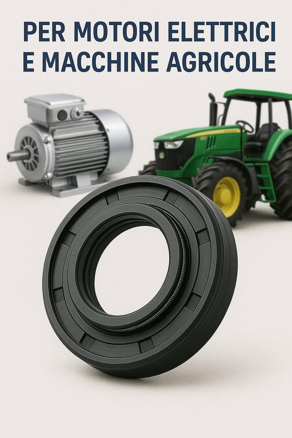 Paraolio in Gomma NBR Doppio Labbro 40x52x7mm - Anello di Tenuta per Alberi Rotanti SAMMA PARTS