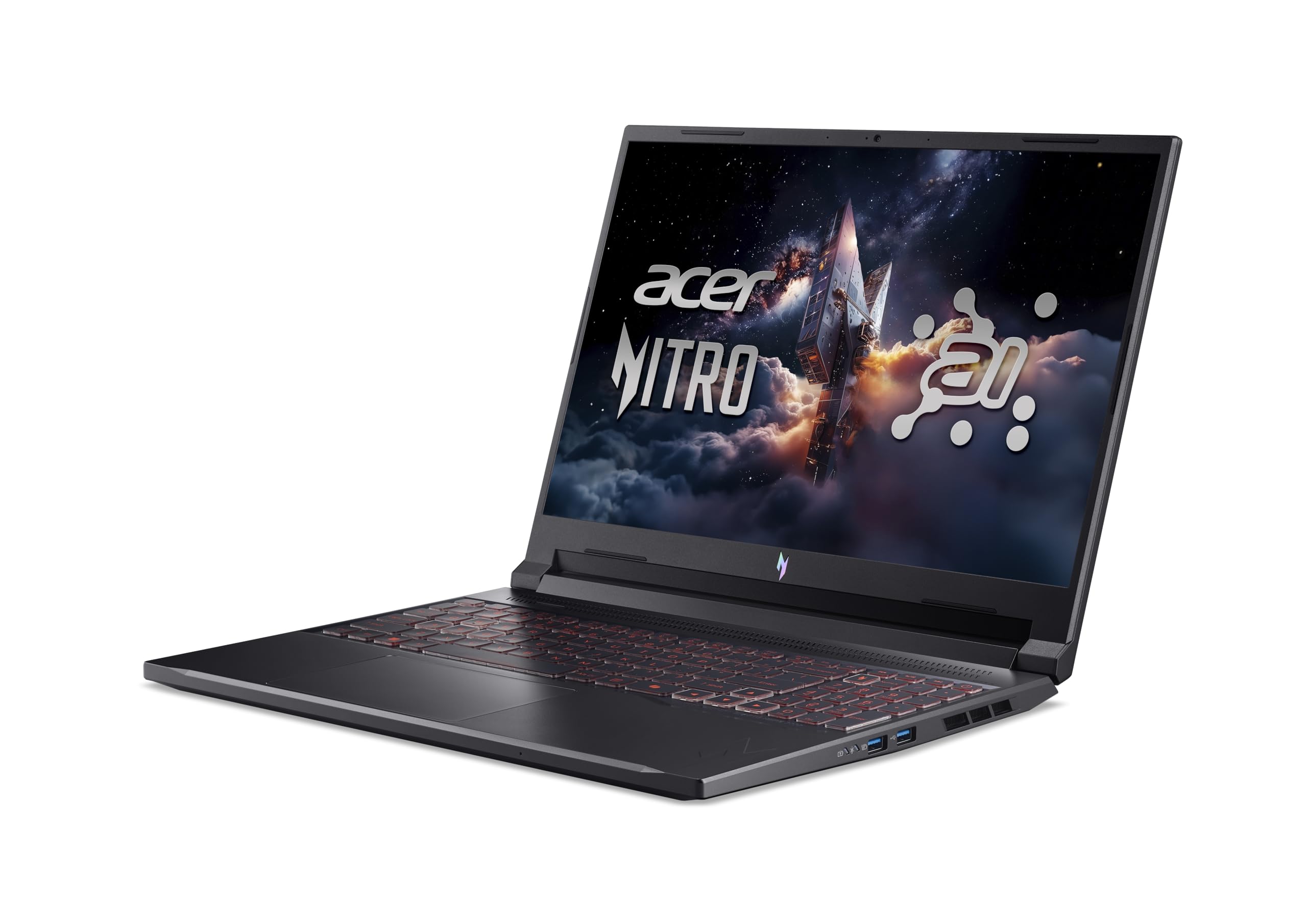 acer Nitro V 16 AI (ANV16-42-R96W) Gaming Laptop da 16", WUXGA IPS 180Hz, AMD Ryzen 7 260, RAM 16 GB, SSD da 1 TB, NVIDIA GeForce RTX 5070, Windows 11, QWERTZ, tastiera nera