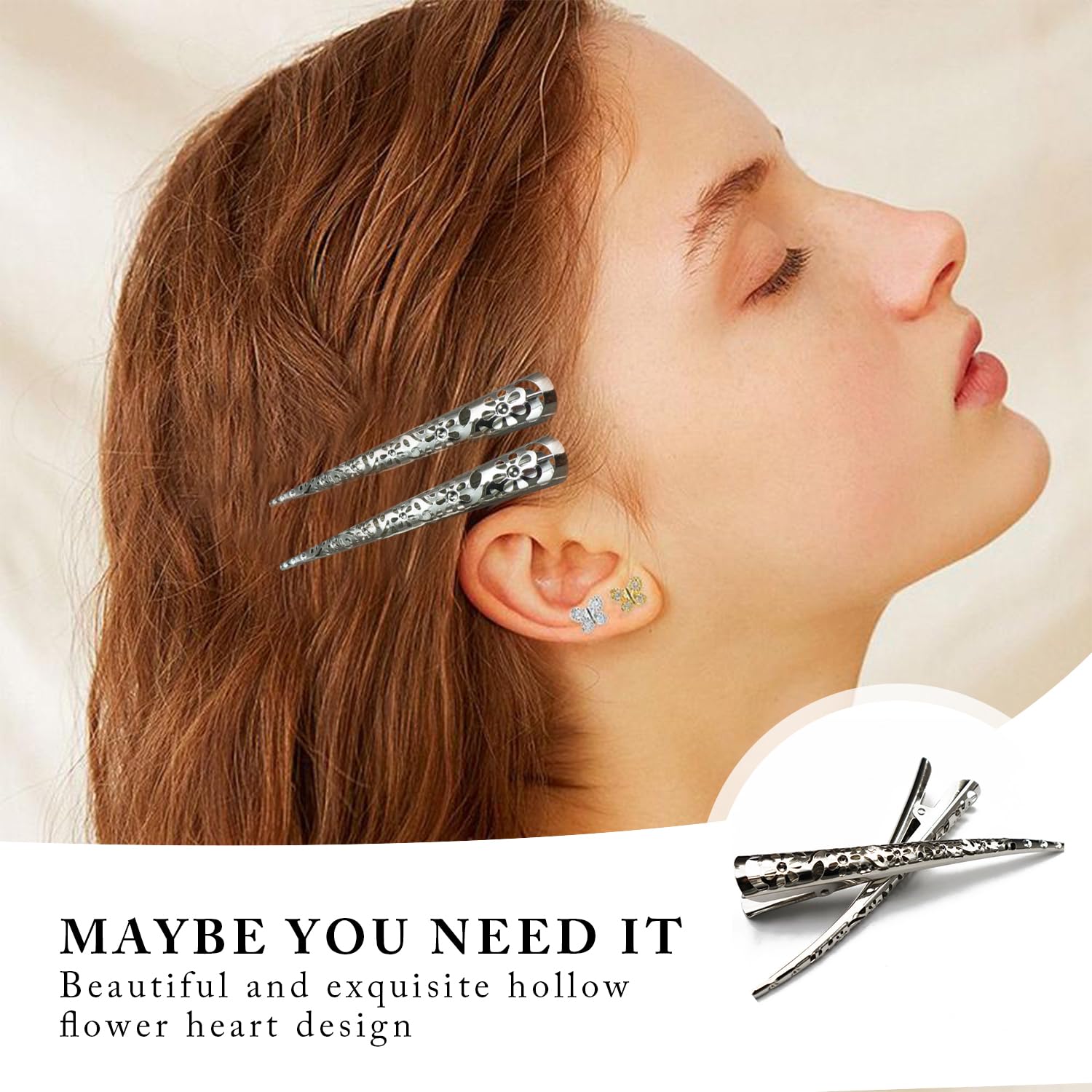 ZEACCT 4-Piece Duckbill Hair Claw Set - Image 4