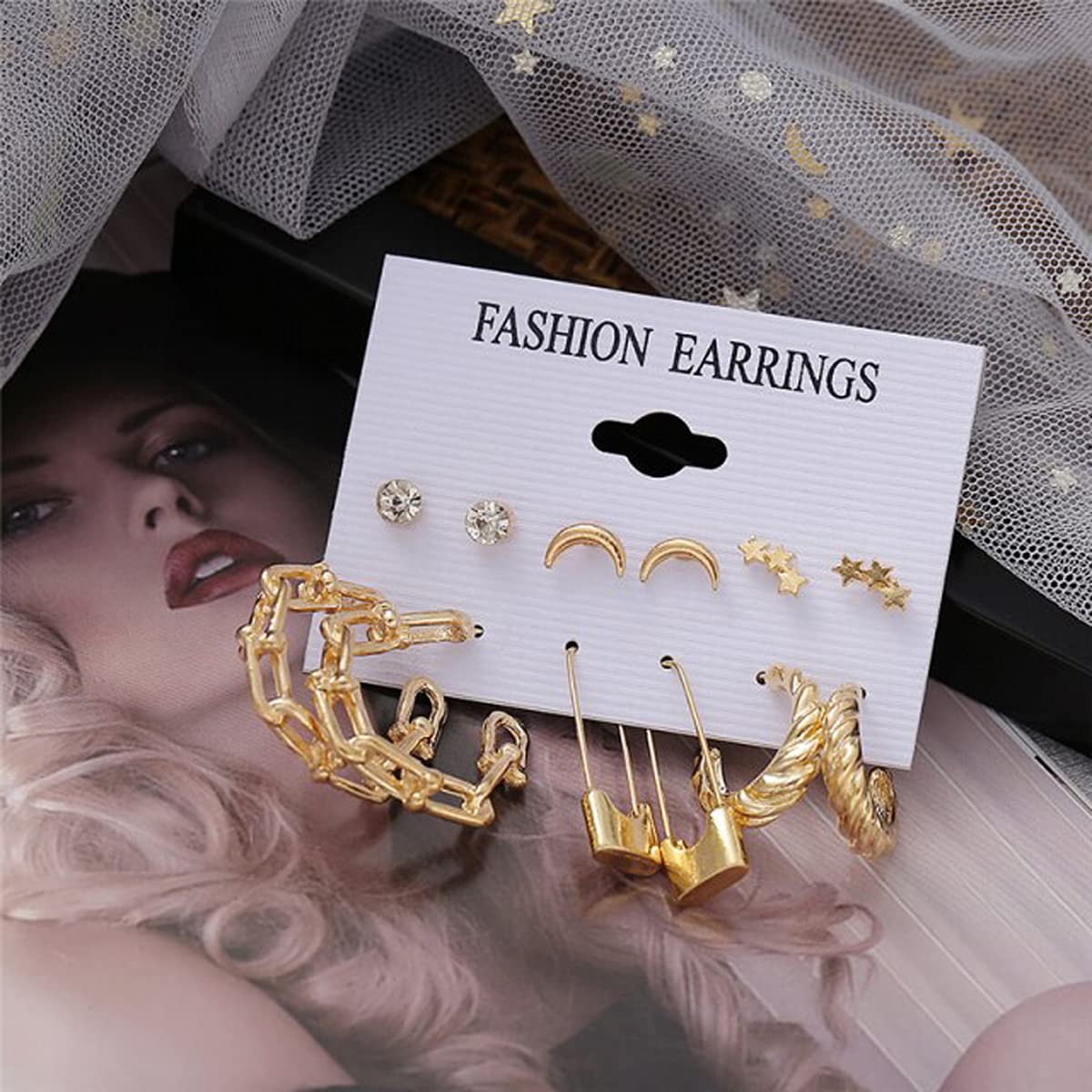 AAA AD Heart Round Stud Earrings (Design 22)