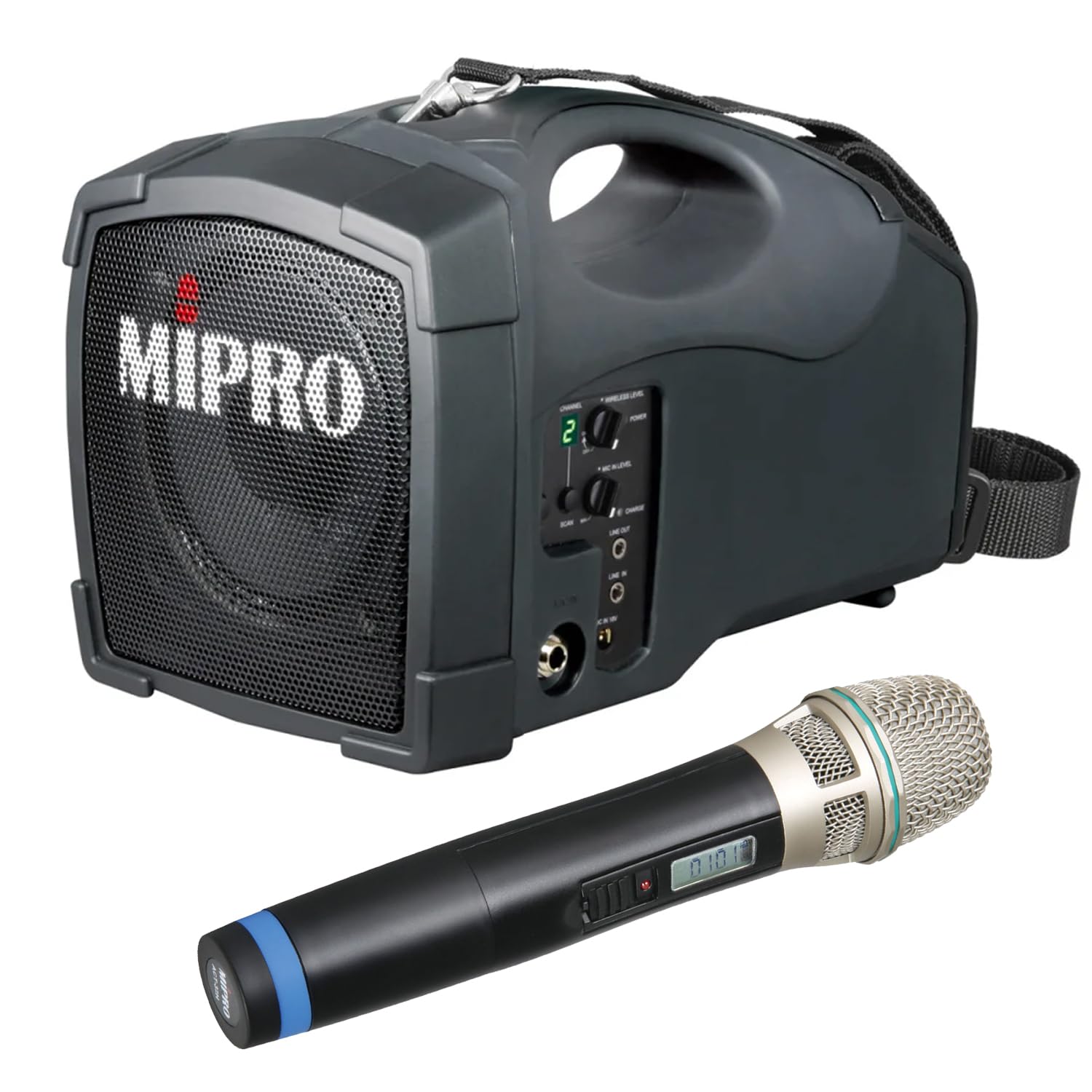 Mipro MA-101B przenośny głośnik akumulatorowy z mikrofonem radiowym ACT-32H