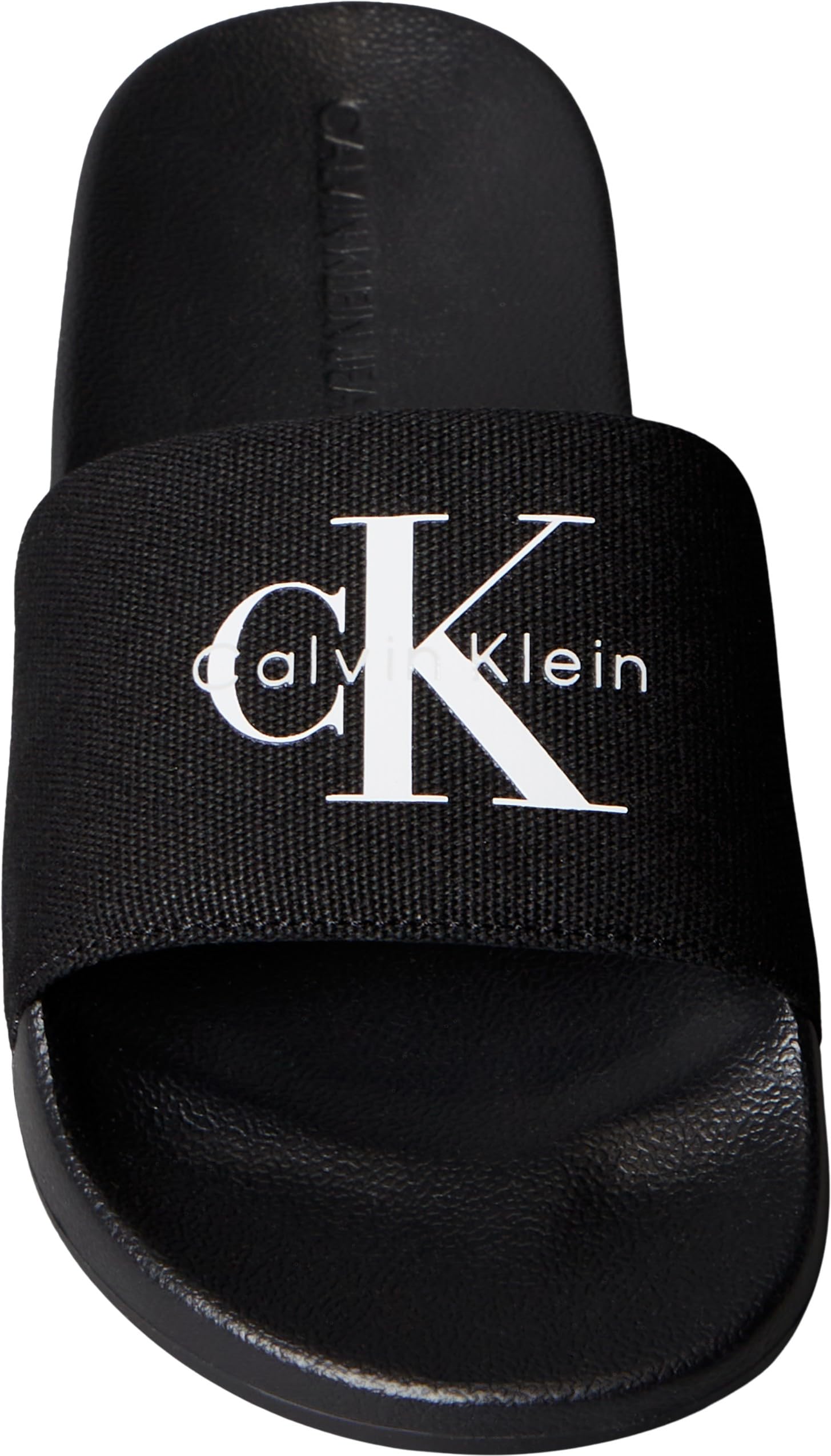Calvin Klein Claquettes monogram Wn Logo Ck Yw0yw01967 pour femme, noir, blanc clair, 40 EU, noir et blanc clair, 40 EU