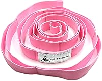 Vista 11 de Correa de estiramiento con bucles para yoga, correa de estiramiento para terapia física, correa de ejercicio no elástica para pilates, danza