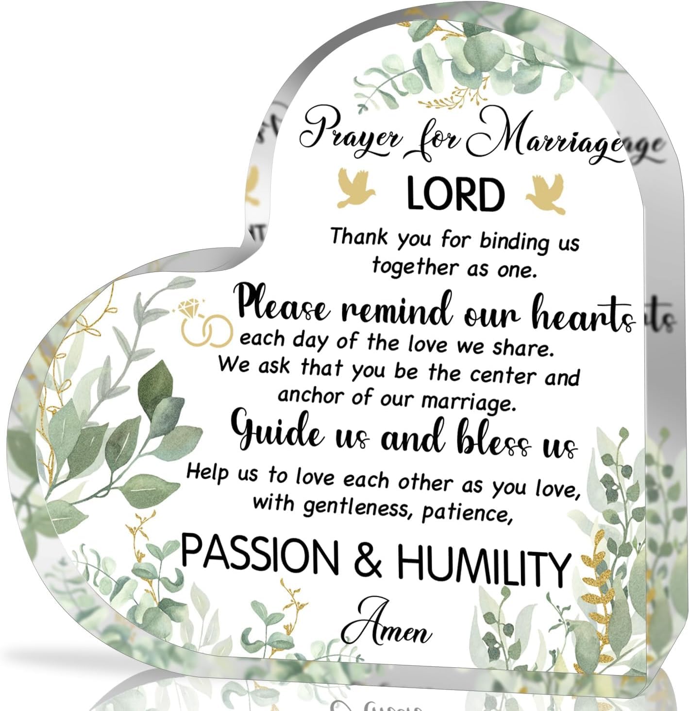 Christian Wedding Gifts for Couples Marriage Prayer Plaque Marriage Gifts for Couples Marriage Blessing Gifts Religious Wedding Gifts for Married Couples Newlyweds Christian Bridal Shower Gifts
