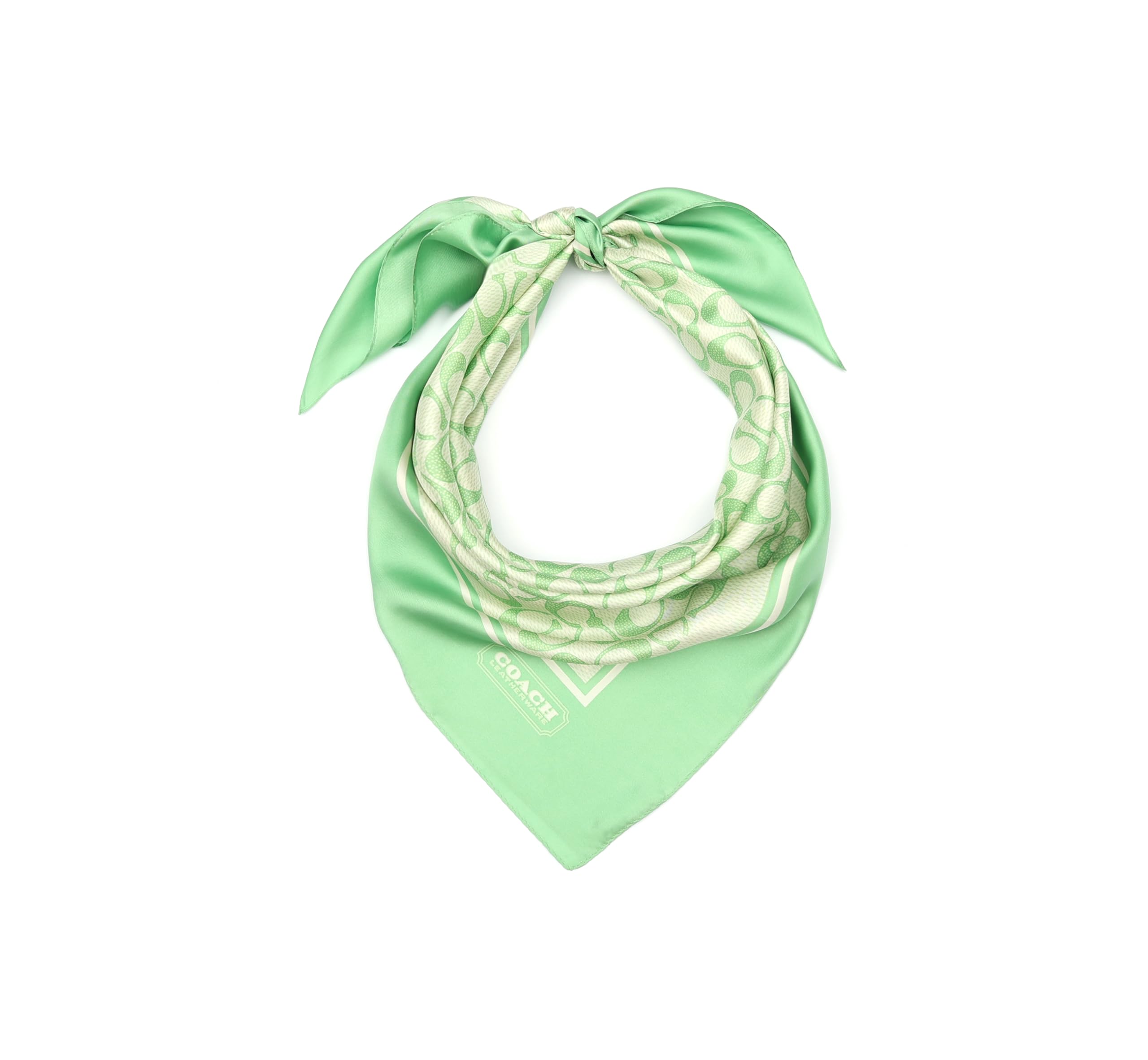 Coachwomens Vintage Signature Printed Silk Square Scarf