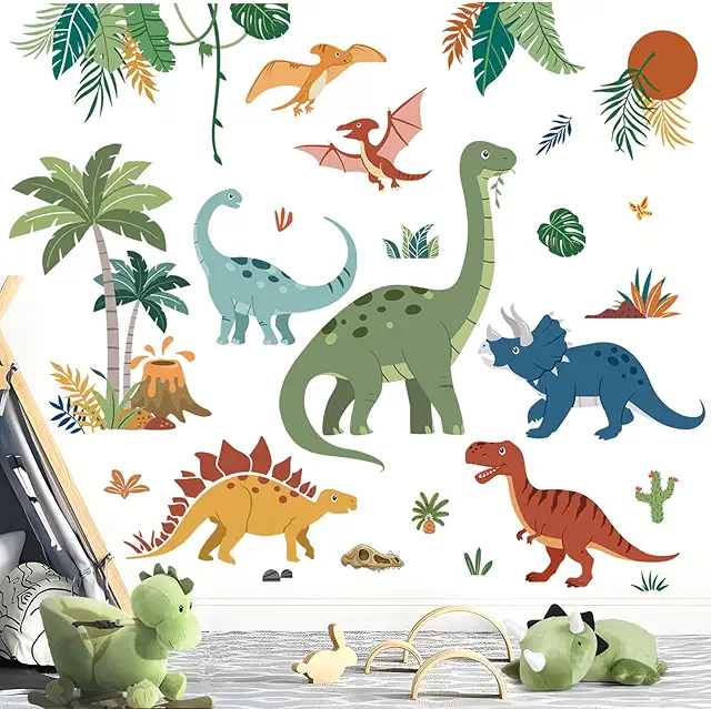 Stickers Muraux XXL Dinosaure - Autocollant Mural Décoration Chambre Enfant