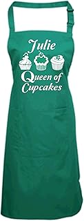Edward Sinclair Reine de Cupcakes personnalisé avec nom 'Cuisson/Plaque à pâtisserie Tablier (Veuillez Allez à Ajouter Les Options et Enter Nom dans Le Champ Message Cadeau Section. and Save)
