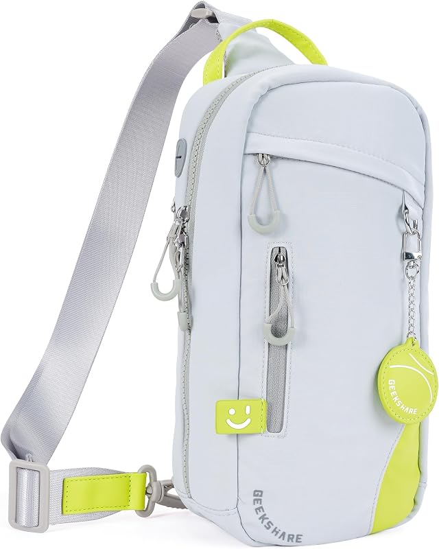 GeekShare Sling Crossbody Hiking Bag, Everyday Shoulder Backpack for Switch, Portable Sling Waterproof Carrying Case Chest Gaming Bag, Large Capacity for Accessories & Charger, Daily Use & Travel