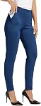 Willit Women's Yoga Dress Pants Skinny Work Slacks Slim Fit Stretch Office Casual Pants 4 Pockets 27"/28"/29"/30"