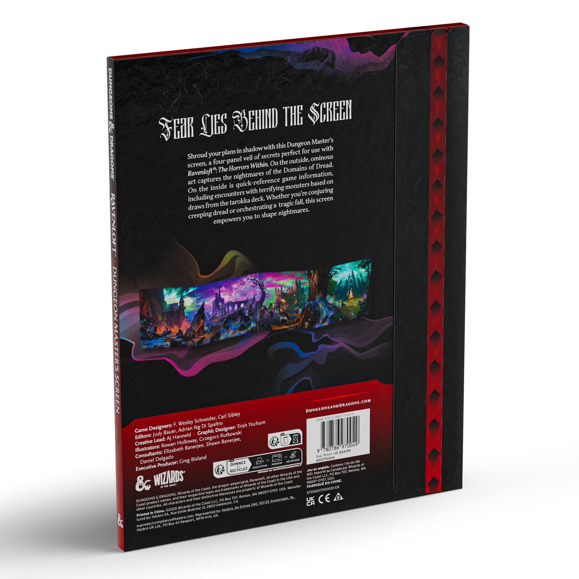 Dungeons & Dragons Ravenloft: The Horrors Within – Ekran Mistrza Podziemi | Akcesoria do gry D&D (Wersja Angielska)