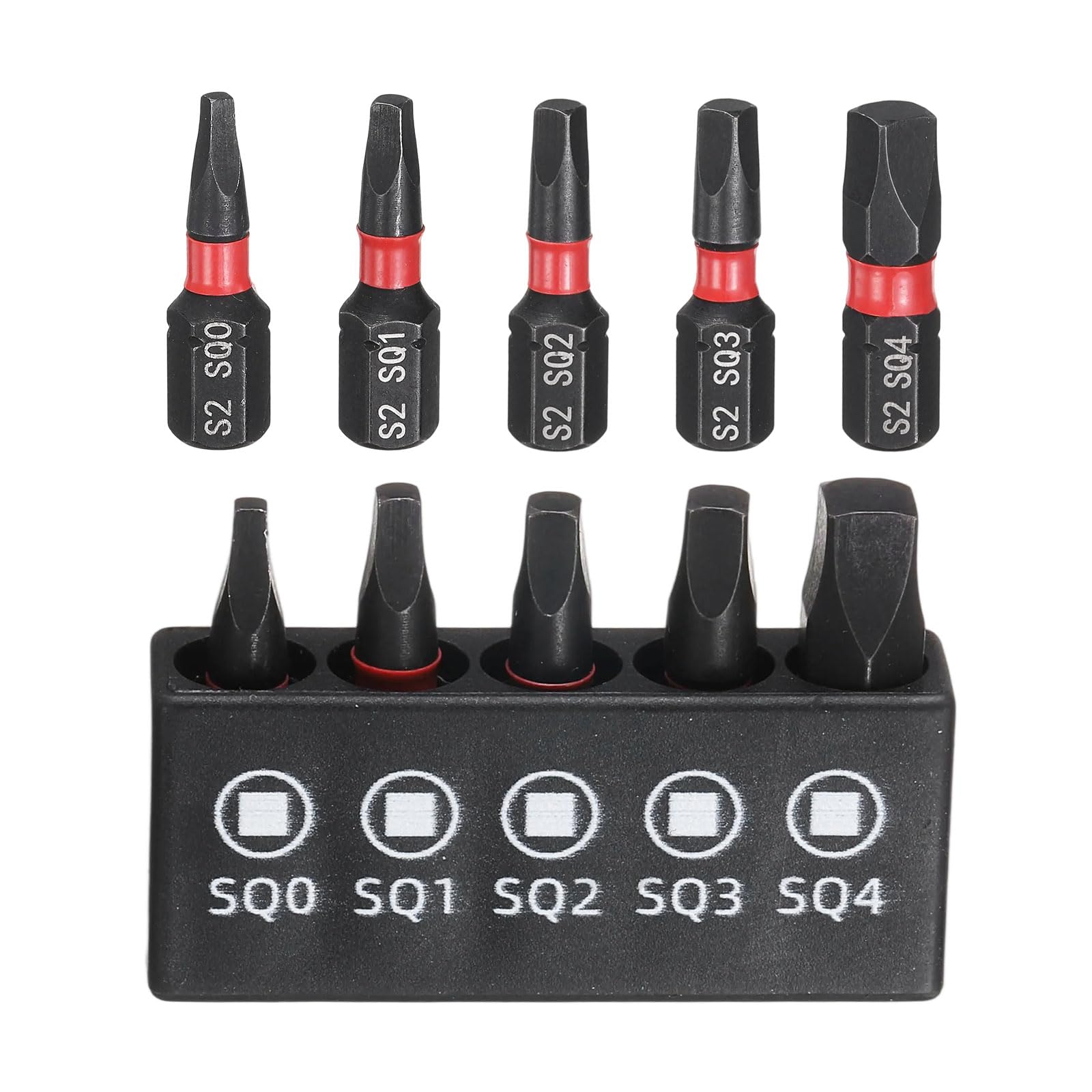 Candeon Embouts de tournevis magnétiques,12 pièces Tige Hex S2 Acier