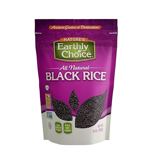 Nature's Earthly Choice Arroz negro natural de 14 onzas (paquete de 2)