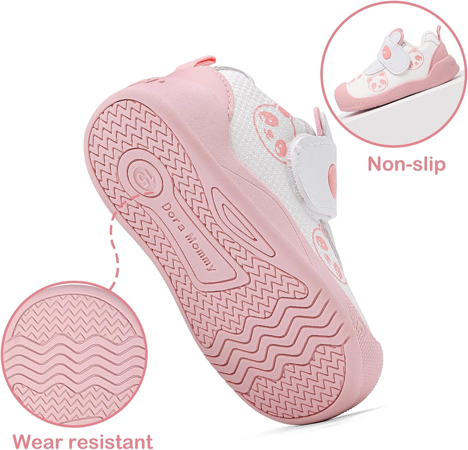 Baby Boy Girl Shoes First Steps Non-Slip with Rubber Sole image 4