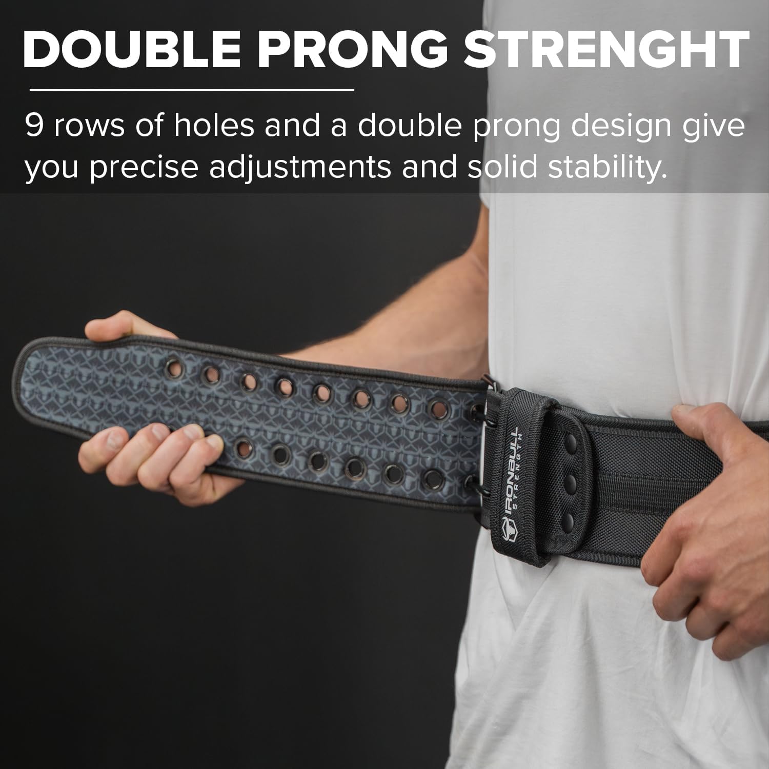 Ceinture d'haltérophilie hybride – Soutien à griffes robuste, intérieur en néoprène, design effilé de dynamophilie – Support dorsal pour les squats, soulevés de terre et musculation – Ceinture de gym