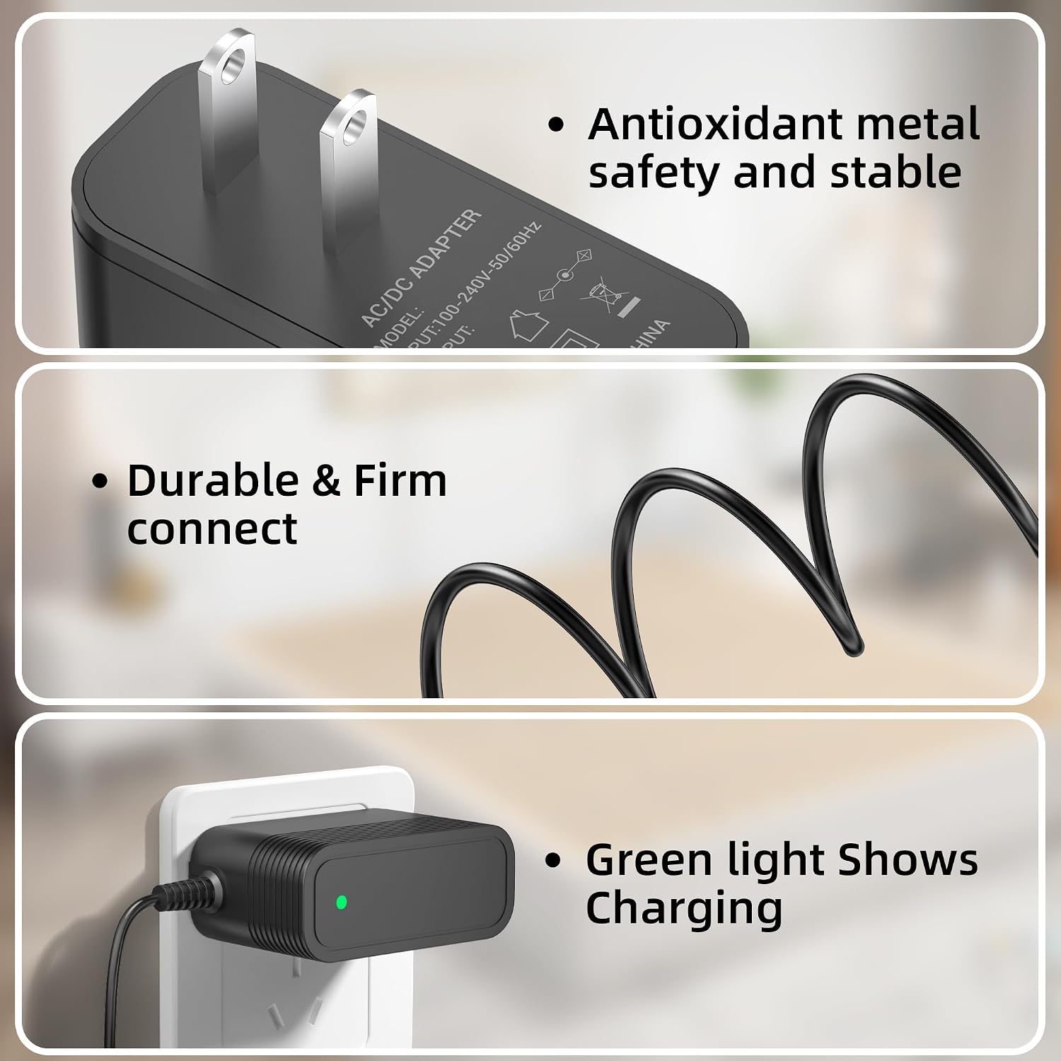 36V Charger Compatible with JELLYPIG X100 & MOHOMO Nova V5 29.6V Battery Cordless Vacuum Cleaners Power Adapter