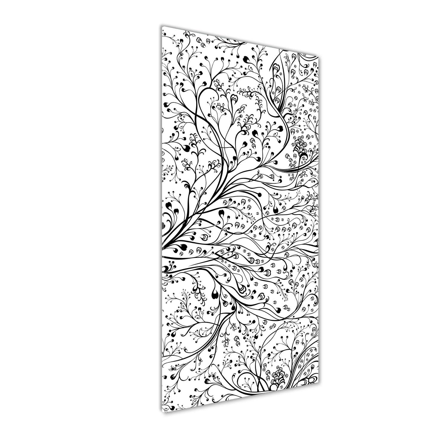 Image sur verre acrylique de fleurs et plantes pour un salon moderne et épuré