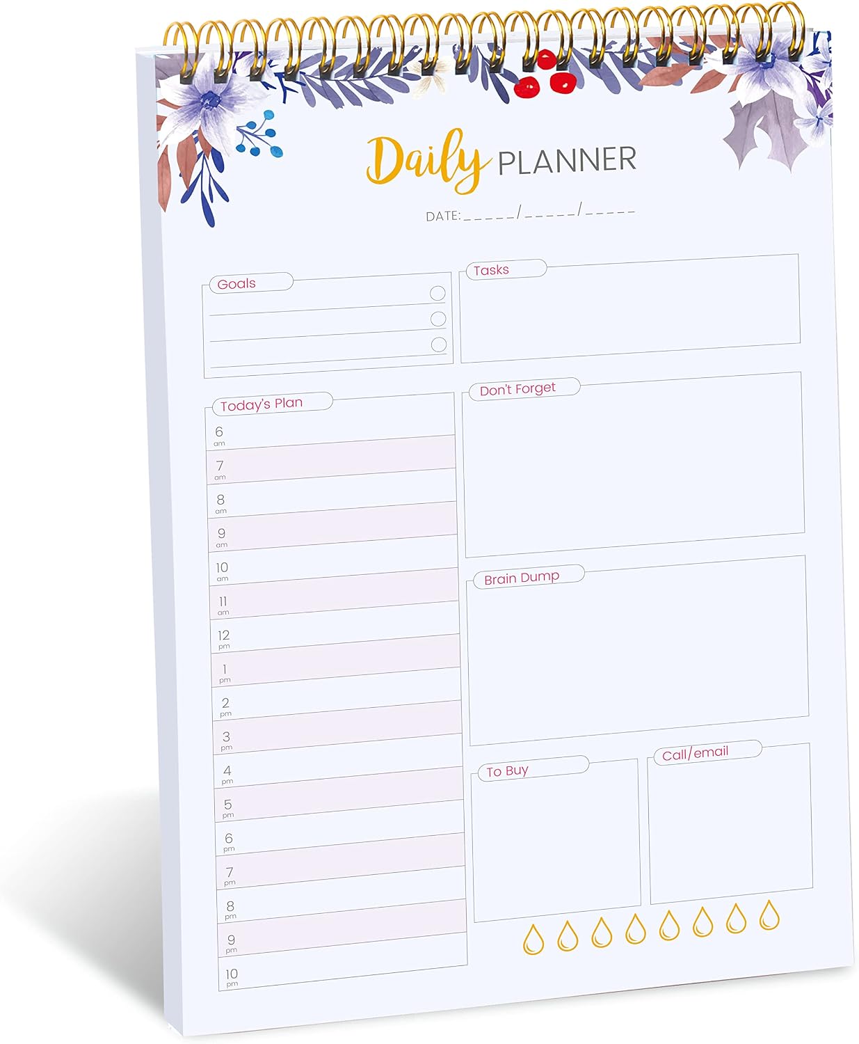 To Do List Notepad – Daily Planner Note Pad Desktop Undated 52 Tear Off ...