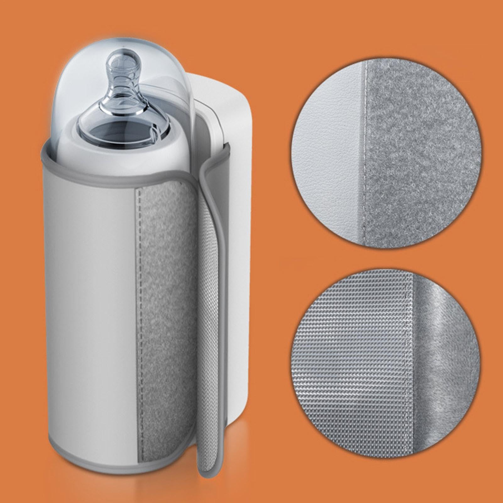 Scaldabiberon portatile – Scaldabiberon ricaricabile USB | Scaldabiberon portatile senza fili USB, alimentato a batteria, scalda latte per bambini per latte materno o latte artificiale