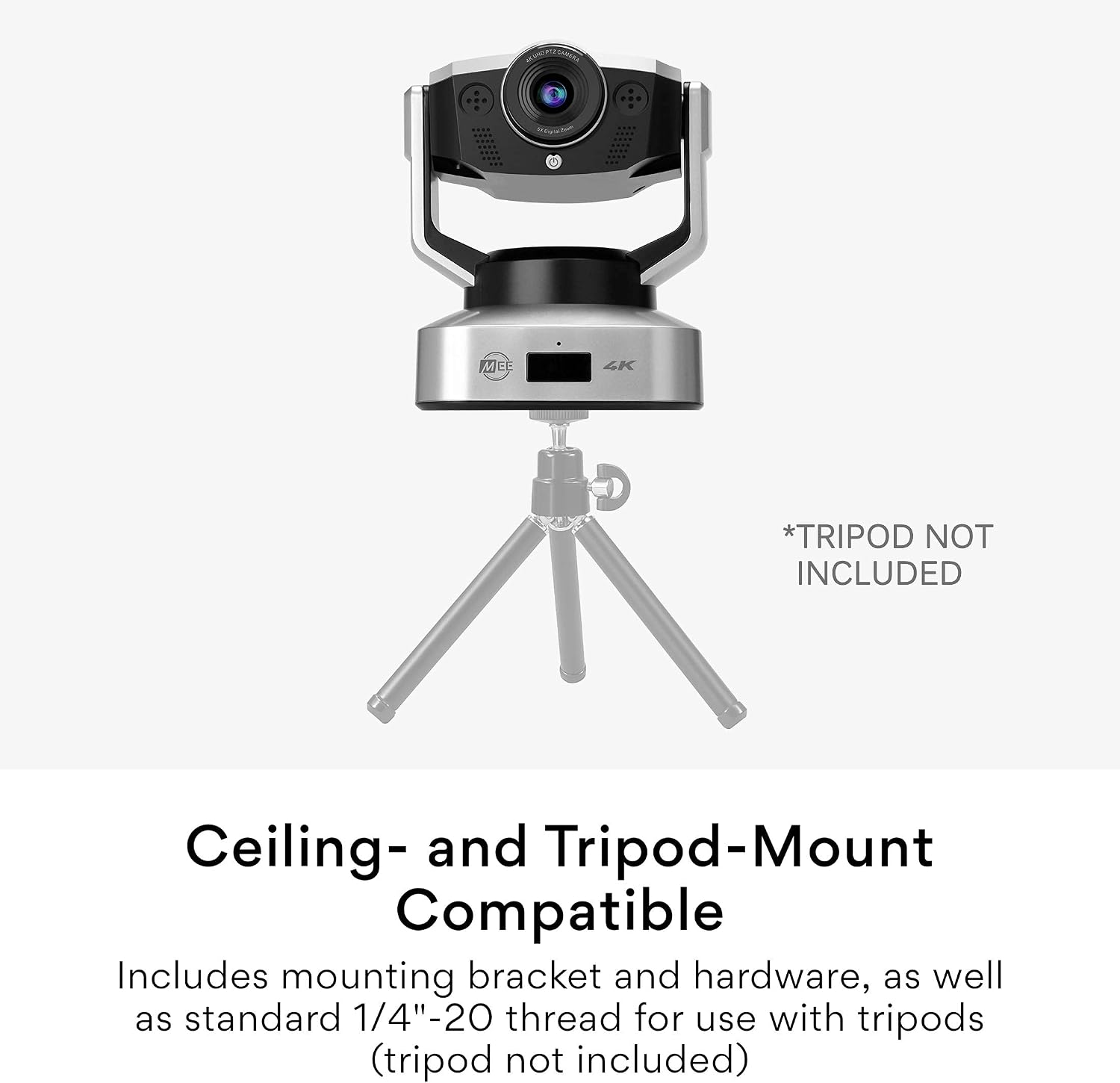 MEE audio C20PTZ 4K Ultra HD Pan-Tilt-Zoom Camera for Remote Conferencing (Renewed)