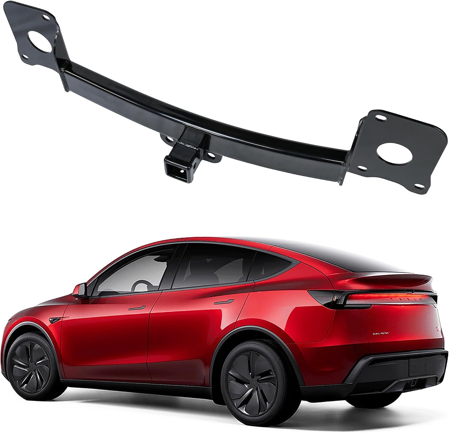 Tesla Model Y Rear Trailer Hitch Tow Hook Receiver Tow Hitch Tow Hook Adapter fit 2020 2021 2022 2023 2024 Model Y (Excluded Hook)