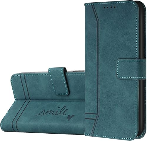 IVY Poco X3 Funda tipo cartera para Poco X3 Smile StyleSkin Touch FeelingHebilla magnética Funda de piel sintética para Xiaomi Poco X3  Poco X3