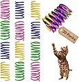 AGYM Cat Spring Toys, 30 Pack Cat Spiral Springs for Indoor Cats, Colorful & Dur