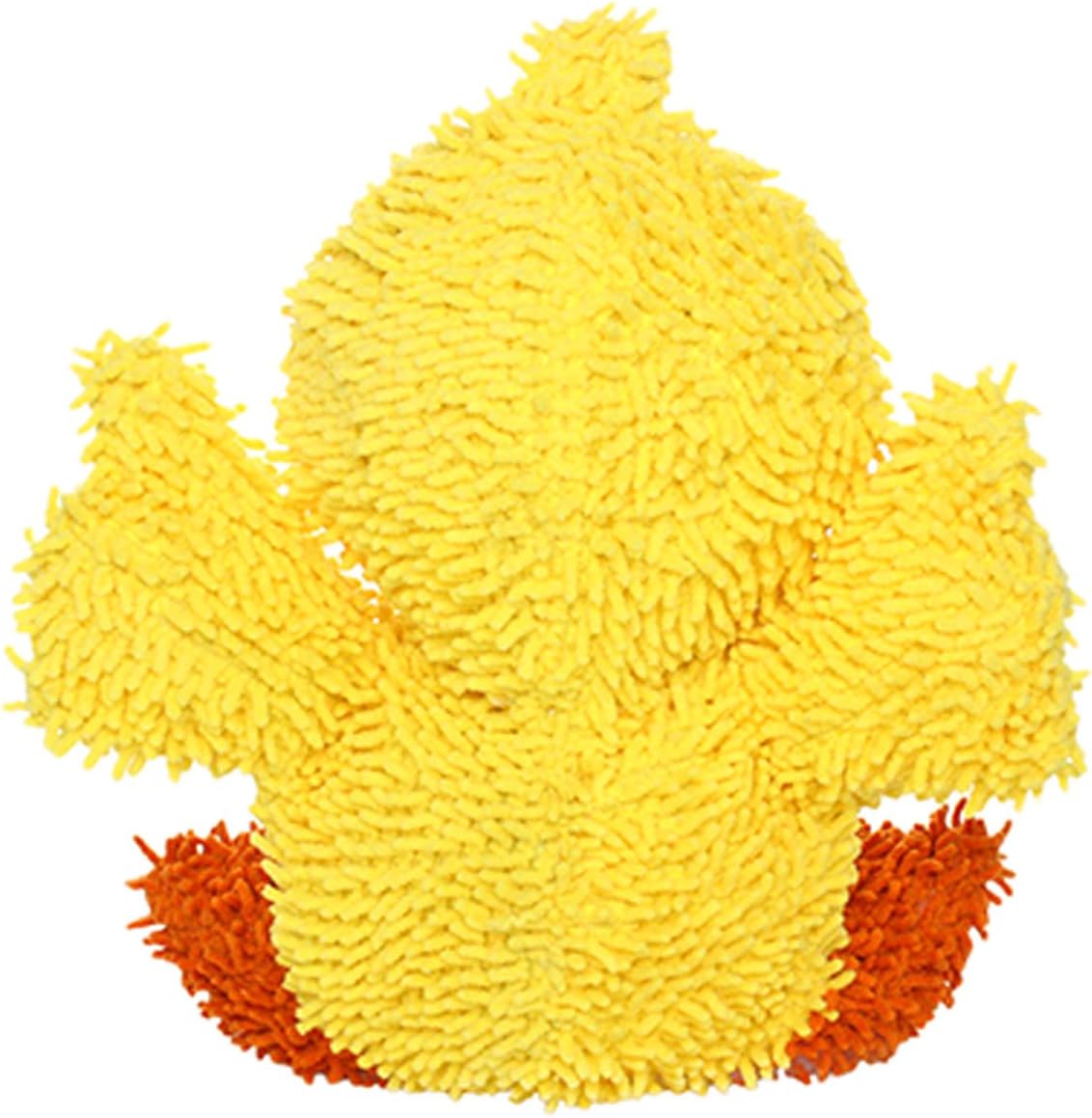 MIGHTY- Microfiber Ball Duck – Made with Squeaker Balls and Minimal Stuffing. Strong & Tough. Interactive Play Dog Toy. Machine Washable & It Floats