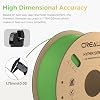 Creality Official 3D printer filament, Hyper PLA filament, Creality for high speed printing, long life and durable, flat, overflow performance, measurement precision +/- 0.03 mm, 1 kg/reel, Green