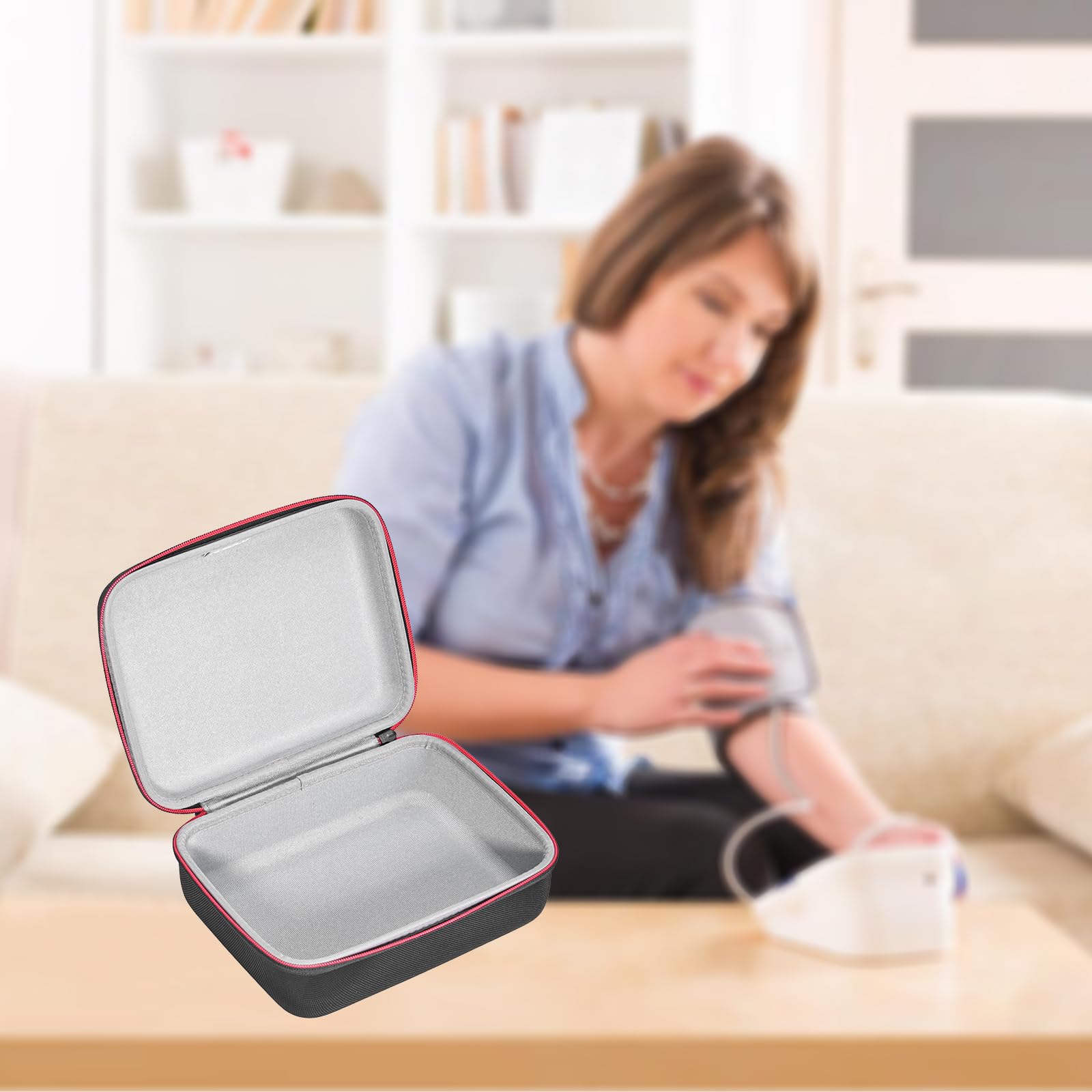 RLSOCO Etui do Omron X4 Smart/X2 Basic/X2 Smart+/X3 Comfort/M3 Comfort/Bronze/Silver/Iron/5 Series ciśnieniomierz naramienny & do OMRON BP5150/BP5255/BP5000/BP7250/BP742N(Tylko Etui)