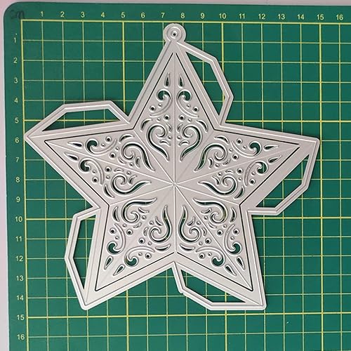 Miniatura 7 de Star Lucky - Paquete troquelado de metal, elegante caja de estrella, plantilla de manualidades, tarjetas de recortes, troqueles de corte, para