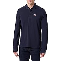 NAPAPIJRI Evan Long Sleeve Polo Shirt Blue Marine