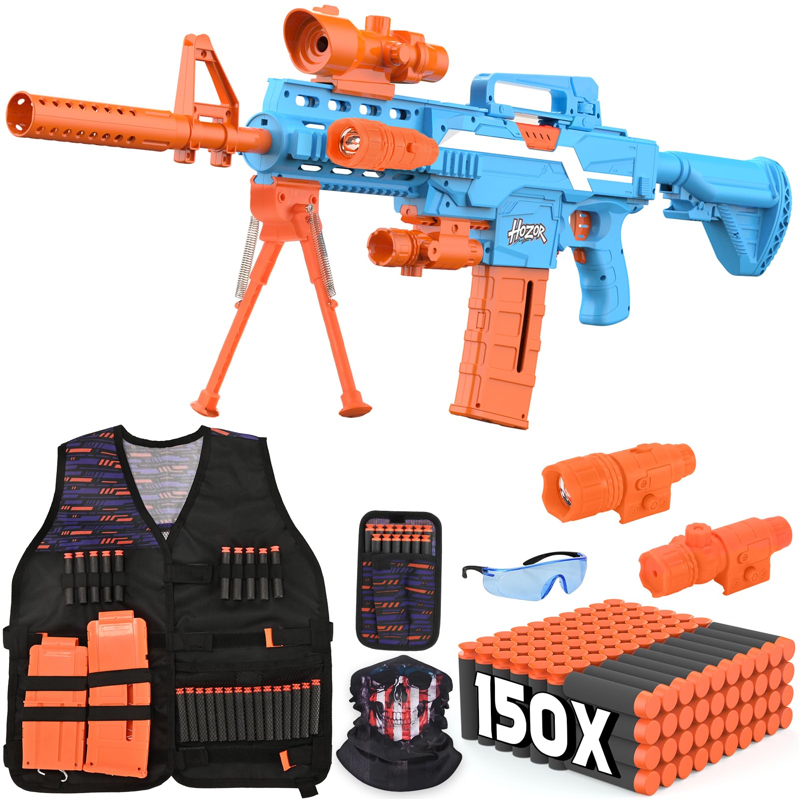 Amazon.com: Hozor TriFireX Rechargeable Motorized Blaster Tactical