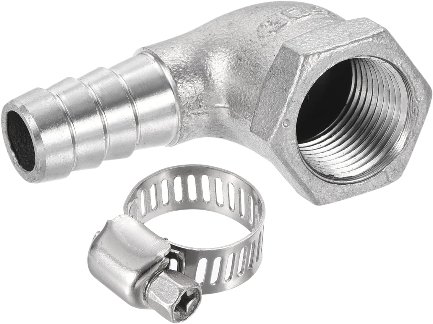 Amazon.co.jp uxcell バーブフィッティング ホースバーブフィッティング バーブホース継手 304ステンレス鋼 エルボー