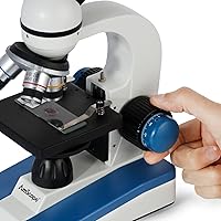 Vista 2 de Microscopio compuesto sin cuerdas con lentes y luz led AmScope m150 C-i 40x -1000x.
