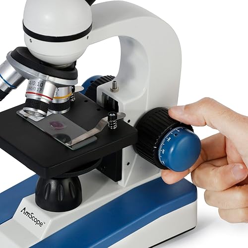 Miniatura 2 de Microscopio compuesto sin cuerdas con lentes y luz led AmScope m150 C-i 40x -1000x.