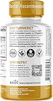 Vista 3 de Nutri Suplemento orgánico de cúrcuma de 1425 mg – 40 veces más biodisponible – 95% curcuminoides puros – Curcumina de cúrcuma con pimienta negra