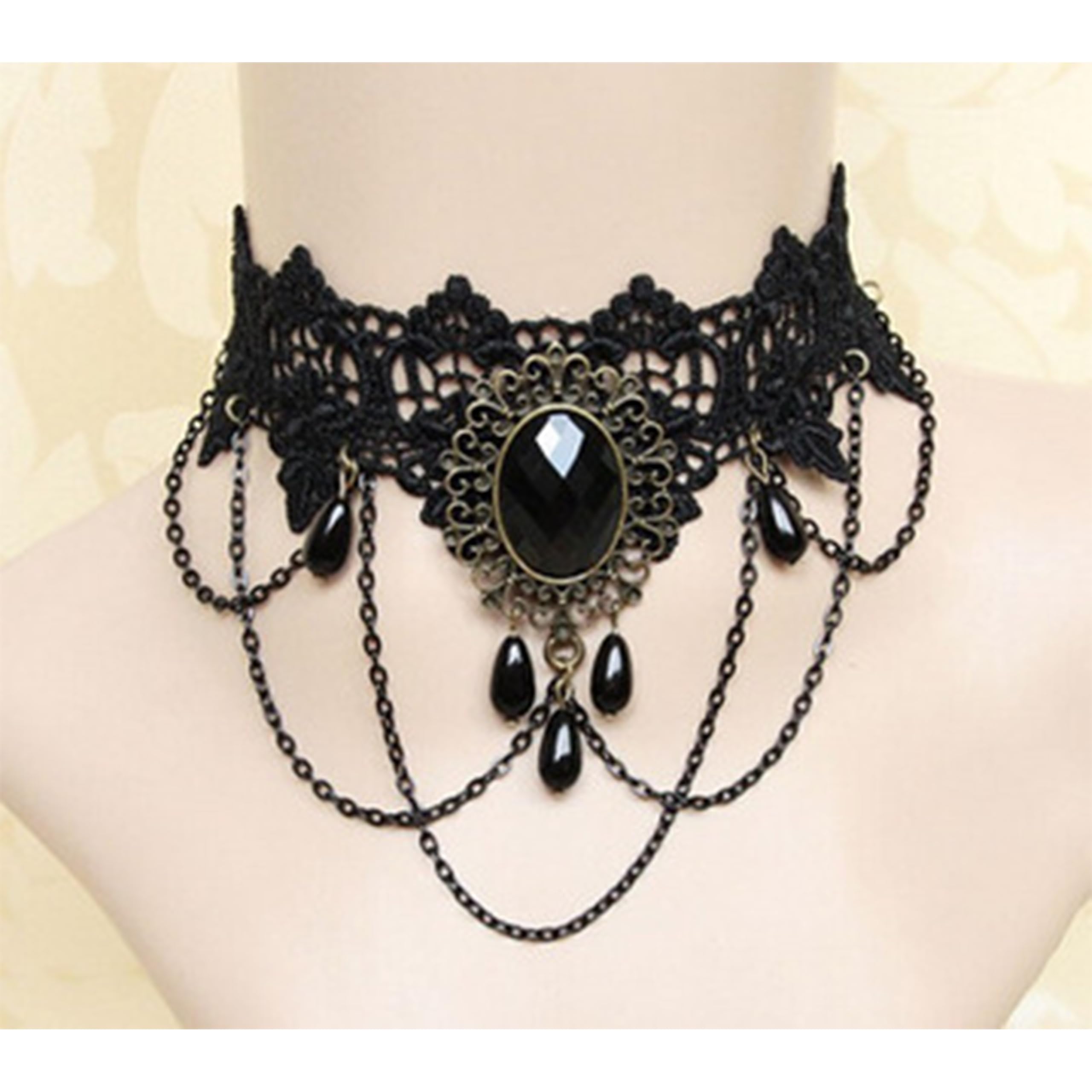 Yuelulala 2pcs Gothic Halo Crown Baroque Headband Stars Goddess and Crown for Women Boho Wedding Headpiece Halloween Costume Cosplay Accessories(A210-2) - Image 3