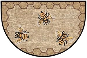 Half Round Door Mat Bee Happy: Floor Mats, Rugs For Kitchen, Simple Life