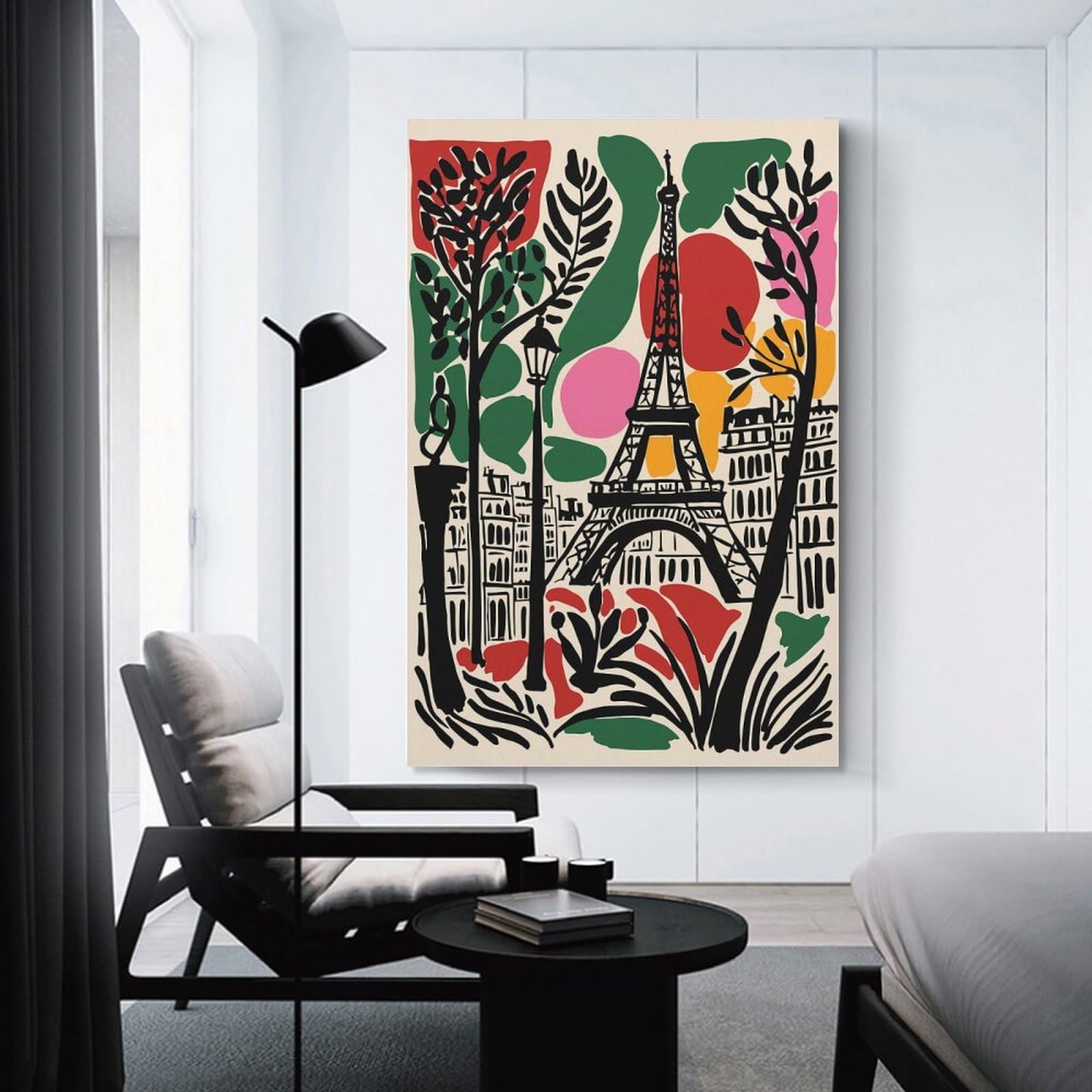 Eiffel Tower Paris Art Room Decor Wall Art, 24x36inch(60x90cm), for Bedrooms, Workspaces And Everyday Interiors, An Adaptable Decor Piece for Home Use