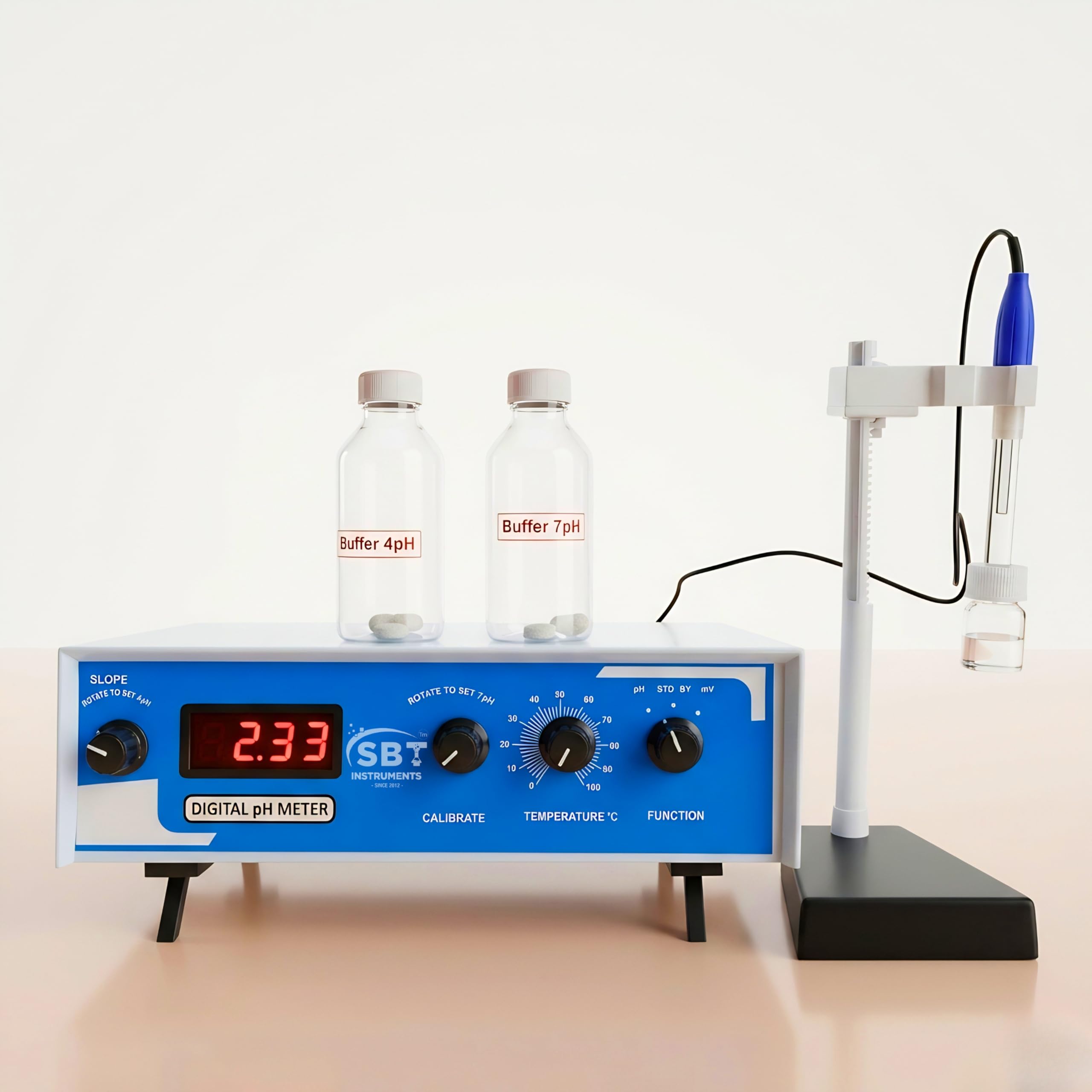 SBT Instruments Digital pH Meter 0.00–14 pH | High Accuracy Portable Water Quality Tester with LCD Display for RO Water, Aquarium, Pool & Laboratory