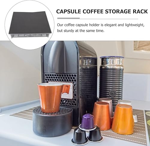Miniatura 6 de Hemoton Cajón para cápsulas de café, compatible con K-Cups, 36 soportes, no enrollable, compacto debajo de la cafetera, cajón deslizante de