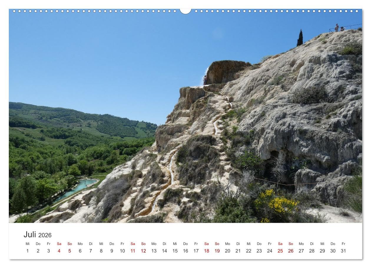 Südliche Toskana (hochwertiger Premium Wandkalender 2026 DIN A2 quer), Kunstdruck in Hochglanz: Die Toskana ist ein traumhaftes Wandergebiet. (CALVENDO Orte)