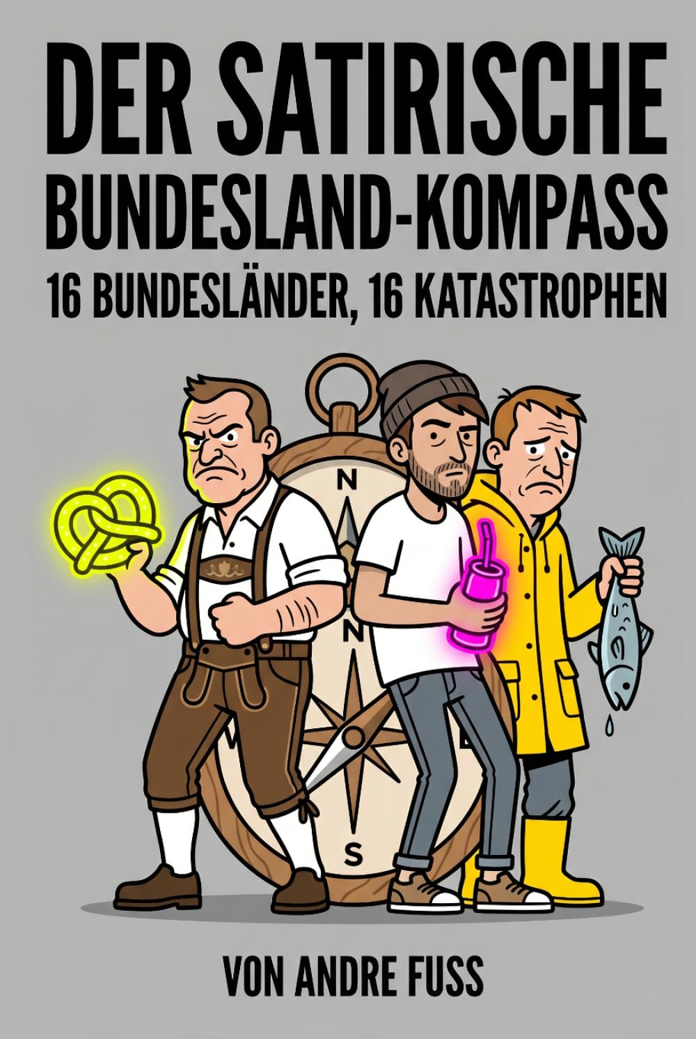 Der satirische Bundesland-Kompass (Alltag des blutigen Wahnsinns - Satirische Protokolle)