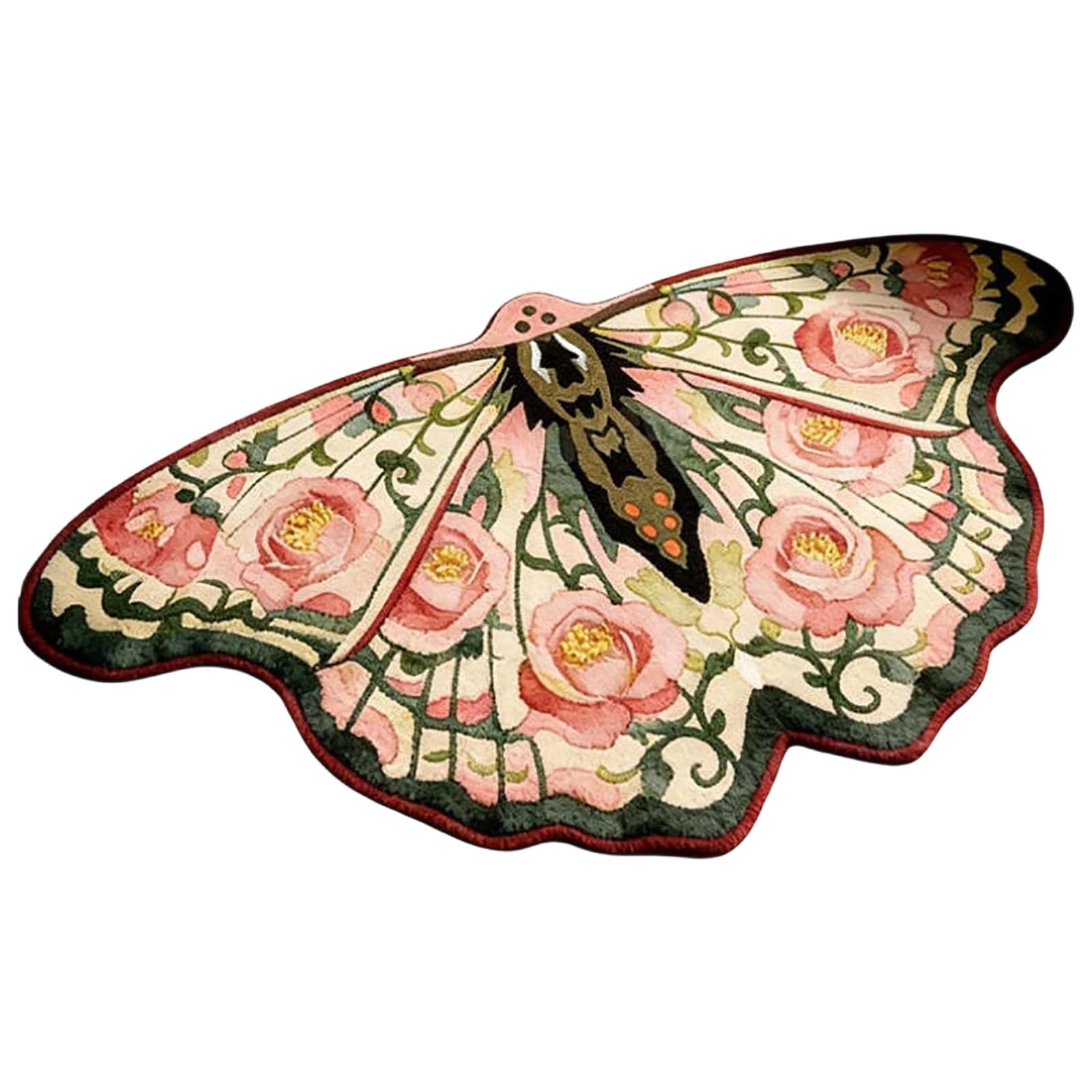 Kfwfuaee B Utterfly Area Rug For Edroom 60X90cm Floor Pad Soft Accent Mat With Grip Acking For Living Room And Entryway Decor Utterfly Area Rug Artistic Floor Mat Soft Accent Carpet Edroom Decor Entryway