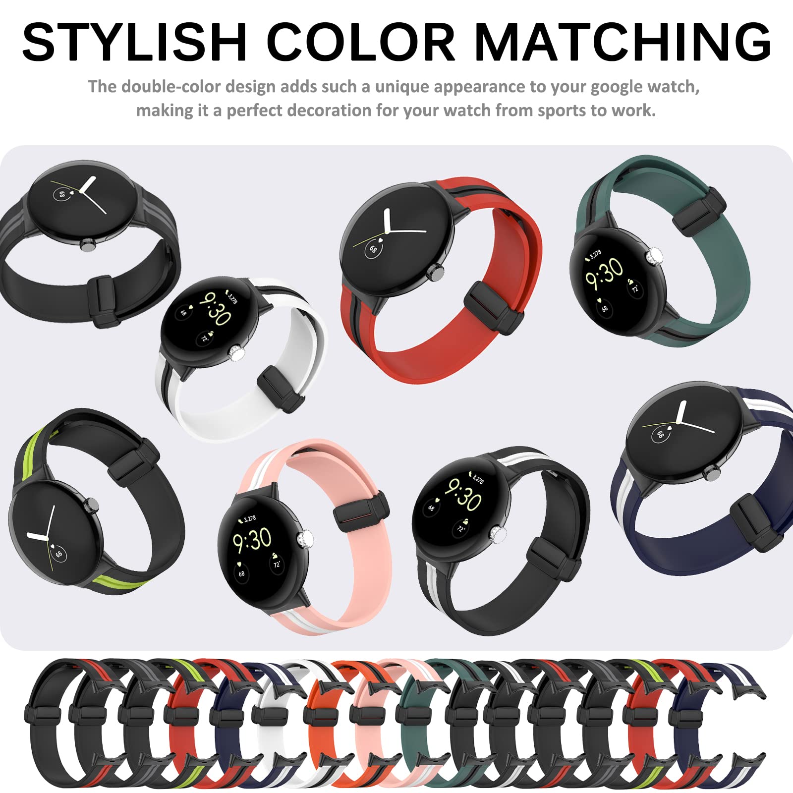 Miimall Strap for Google Pixel Watch 2/ Pixel Watch - Image 2