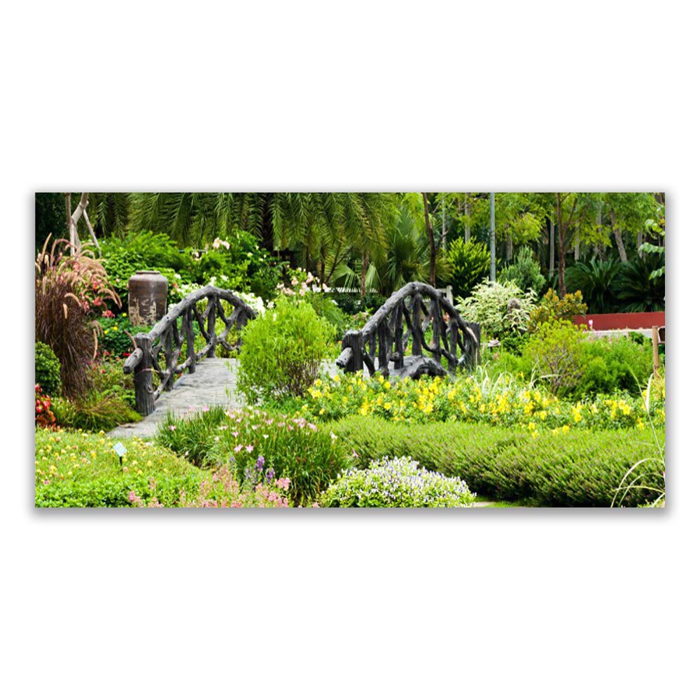 Tableau moderne nature pont 140x70cm Tulup pour habiller un grand mur vide