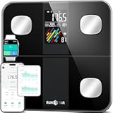 Smart Scale for Body Weight and Fat Percentage, High Accuracy Digital Bathroom Scale with Large Display for BMI Heart Rate 15 Body Composition Analyzer Sync with Fitness App 400lb